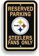 Set of 2 Set of 2 Pittsburgh Steelers Plastic Parking Signs Set Of 2 - NFL