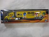 Nascar Die-cast Signed #36 Ken Schrader M & M's Racing Team Edition Mb 2 Motor Sports Series Transporter / Hauler with Die Cast Cab Opening Rear Door on a Trailer in a 1:64 Scale By Hotwheels