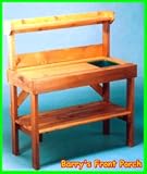 Knotty Cedar Potting Bench