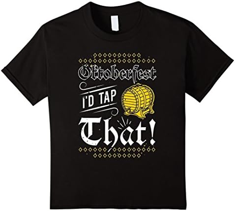 Kids Oktoberfest Id Tap That German Beer Keg Mens T-S 12 Black