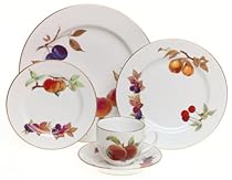 Royal Worcester Evesham Gold Porcelain 5-Piece Dinnerware Place Setting, Service for 1