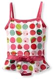 Pink Platinum Baby-Girls Infant Fruit Dots Swim Suit