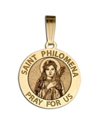 Saint Philomena - Available in Solid 14K Yellow or White Gold, or in Sterling Silver