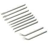 10pc Silverline 15w & 25w Soldering Iron Replacement Tips Kit Set