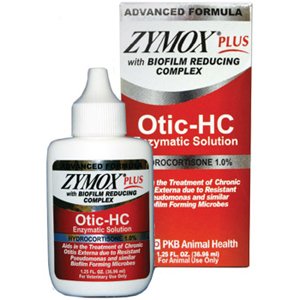 Zymox Plus Otic-HC Enzymatic Solution, 1.25 oz.