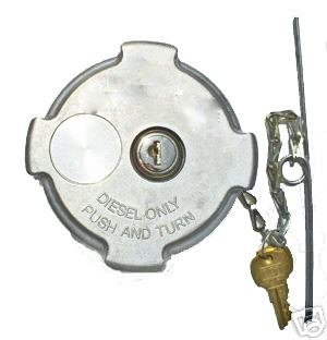 Locking Diesel Fuel Cap for Freightliner Trucks - 4 Push & Turn