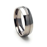New 7mm Titanium Ring w/ Comfort Fit Band 100's of Sizes & Styles Available