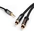 KabelDirekt (15 feet) 3.5mm Male to 2 x RCA Male Stereo Audio Cable - PRO Series