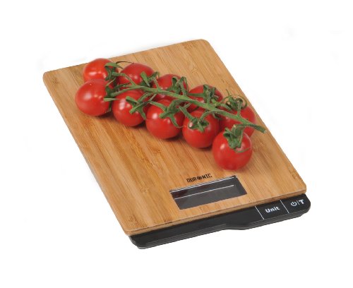 Duronic KS1052 Slim Bamboo Design Digital Display 5KG Kitchen Scales