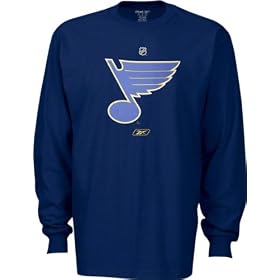 st louis blues nhl apparel Youth Logo Long Sleeve T-Shirt