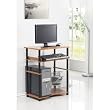 Furinno 99722LC/BK (10016LC/BK) Home Laptop Notebook Computer Desk Table, Easy Assembly, Light Cherry and Black Finish