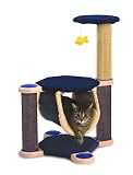Cleo Pet - Oregon - Cat Climber Scratcher Bed - Blue