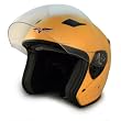 VCAN Yellow Metro Scooter Helmet with Full Face Shield