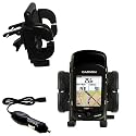 Garmin Edge 705 Auto Vent Holder with Car Charger - Uses Gomadic TipExchange
