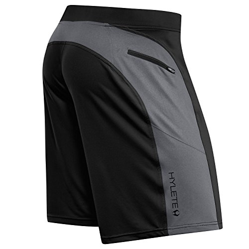 helix flex-knit integrated pocket short - black/cool gray - XL