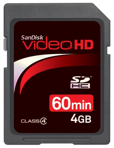 SanDisk SDSDHV 004G A15 4GB Video HD SDHC