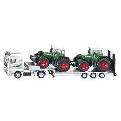 Siku 1840 - Tieflader mit Fendt Traktoren (farblich sortiert)