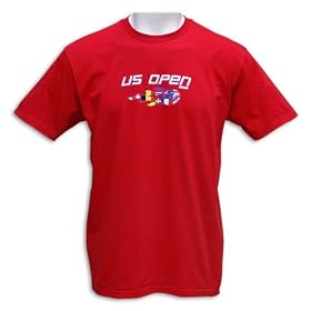 US Open 2008 40th Anniversary International Flame Ball Tee - Red