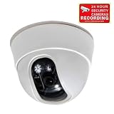 VideoSecu High Resolution 1/3 Sony Color CCD Dome Security Camera 520TVL 3.6mm Wide View Angle Lens for CCTV DVR Home Surveillance System with Free Security Warning Sticker 1PB