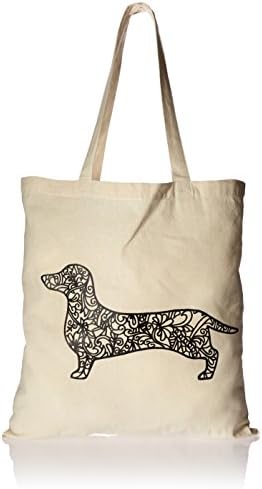 Giraffe Crafts Zendoodle Tote Bag for Adult Coloring, Dachshund