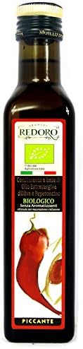Redoro - Condimento a Base di Olio Extravergine d'Oliva e Peperoncino Biologico - 250ml