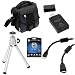 GTMax 5pc Kit Include HP 8GB Memory Card & Reader + Case + Tripod + HDMI Cable for Fuji FinePix X100 ,X10, Nikon 1 V1, J1, D5100 Panasonic FZ40 FZ47 FZ150 Digital Cameras