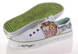 Ed Hardy - ED HARDY Don Mens Slip On Canvas Shoes Tiger White