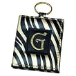 Monogram Letter G Keychain with Mirror