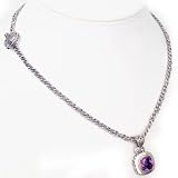 Sterling Silver/18K Gold 5.20 CT Amethyst Necklace by Effy