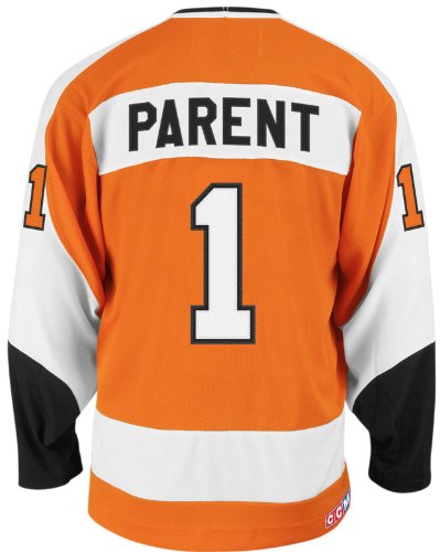 Bernie Parent Philadelphia Flyers Orange CCM Vintage Premier Jersey