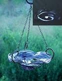 Echo Valley 5141 Illuminary Hanging Birdbath Birdfeeder, Blue Swirl