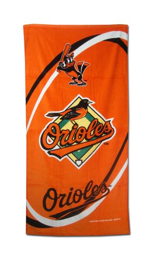 Baltimore Orioles Fiber Reactive Pool/Beach/Bath Towel (Team Color)