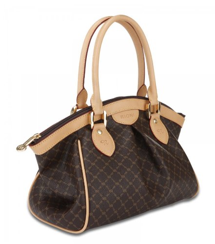 Signature Brown Ruched Satchel by Rioni Designer Handbags & Luggage