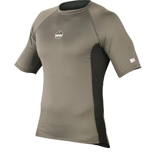 CORE Performance Work Wear 6410 Short Sleeve Shirt, Gray, Medium by 