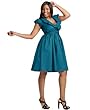 Necessary Objects Plus Size Dress, Puffy Sleeve Ruffled Wrap