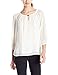 Calvin Klein Women's Chiffon Top with Hardware
