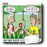 Rich Diesslins Funny KNOTS Scouting Cartoons - Do You Have a Green Thumb - Gardening - Mouse Pads