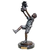 Lil Student Bronze Statue on Marble Base