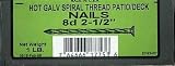 ACE DECKING NAIL 2-1/2