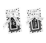 Mud Pie Mr. & Mrs.The Newlyweds Black Luggage Tag