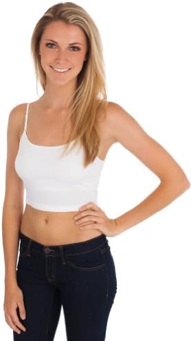 Zenana Crop Tank White Large