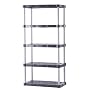 Rubbermaid 5H09 Steel Reinforced Shelving Unit, 72-Inch 5-Shelf