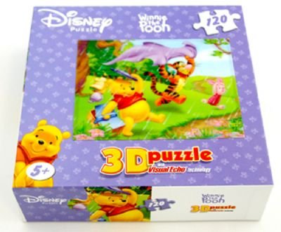 Childrens Toyshop  Toys : Magical 3D Disney Jigsaw Puzzle - ' Winnie the Pooh and Friends' - (120 pieces).