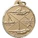 1 1/4 Inch Gold Synchronized Swimming Medal