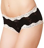 Kinky Knickers Low Rise Scallop Lace Trim Shorts