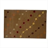 Swank Brown Pop Rocks Contemporary Area Rug