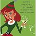 Christmas Cocktails Beverage Napkin Female Elf
