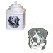 Greater Swiss Mountain Dog Memorial Urn by Porcelain by Rosalinde (7' tall)