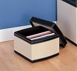 Neu Home 29665 Organize It All Jute Stackable DVD Box with Lid