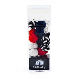 Silk Knot Cufflinks Gift Set - 5 pairs